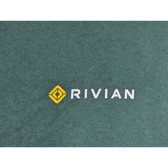 Rivian Logo Front & Back Emblem Green T-shirt Size SMALL - Picture 3 of 7